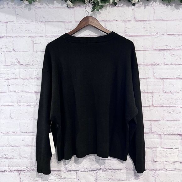 Modcloth Slice Of Life‎ Sweater Plus Size 2X Pullover Soft Stretchy Crew Neck - Picture 3 of 10